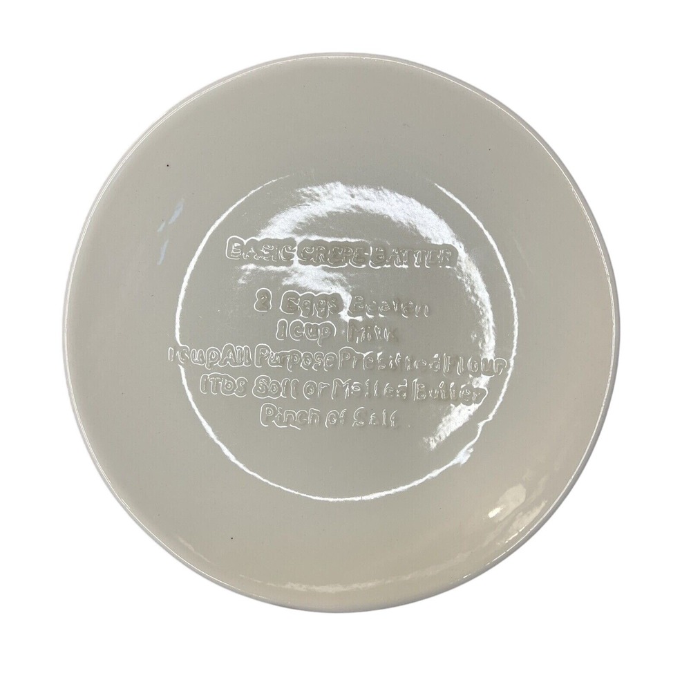 Vintage Los Angeles Potteries Crepe Batter Recipe‎ Bowl Cottage Country Pottery